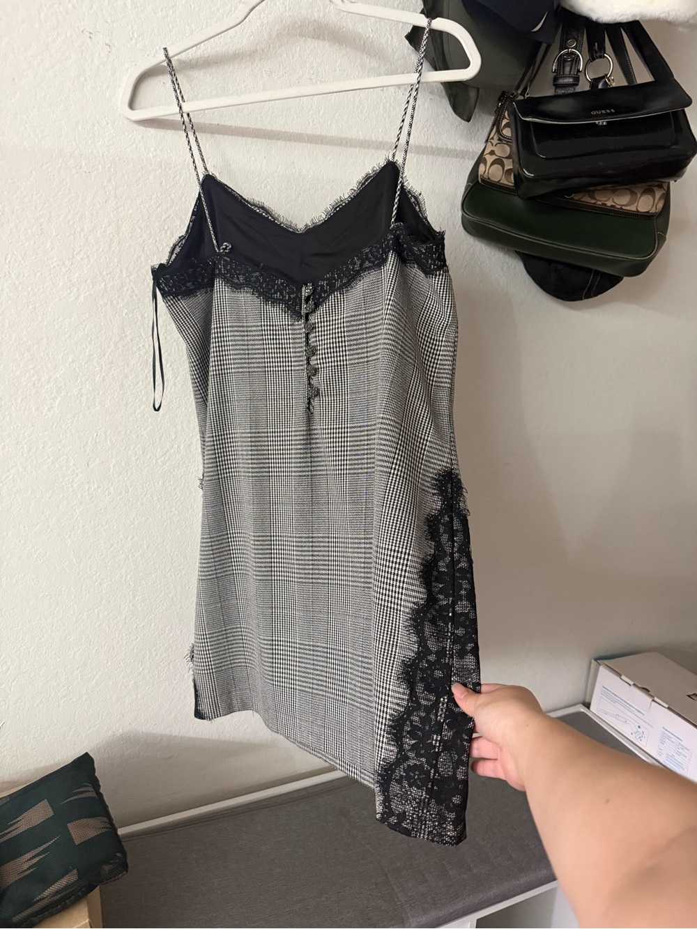 Zara Black Plaid Dress